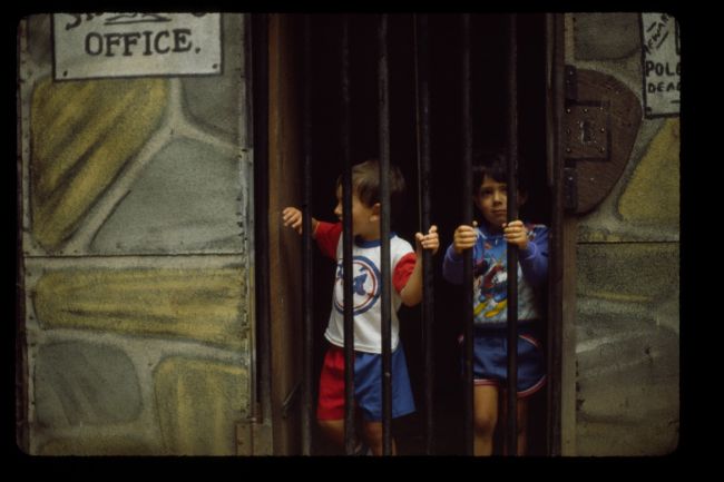 Peter and Johnny at York's Wild Animal Kingdom 1989
