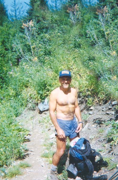 7/28/2003 PG after swim in glacial tarn

