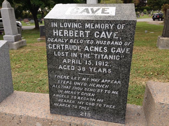 Titanic victims graveyard Halifax
