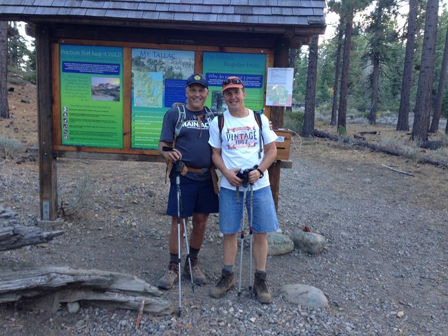 Trailhead after the climb

