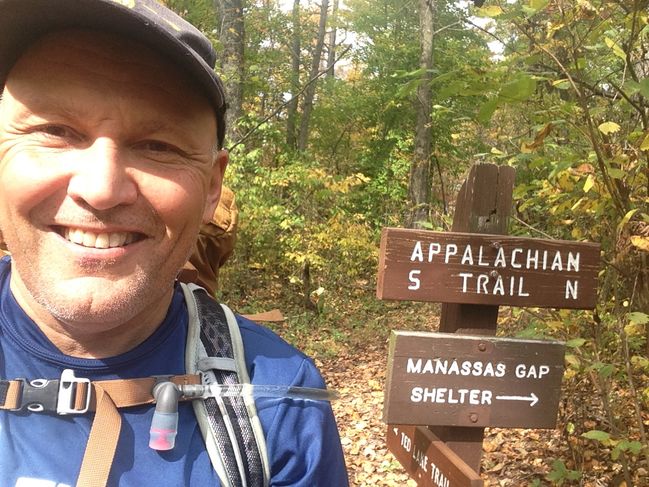 heading towards Rob Hollow Shelter VA on night #2, 10/21
