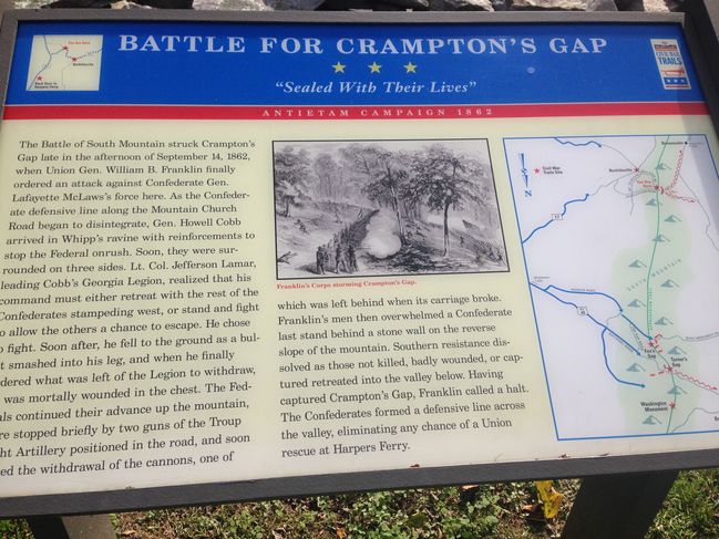 civil war site MD on the trail
