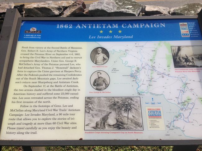 civil war site MD on the trail
