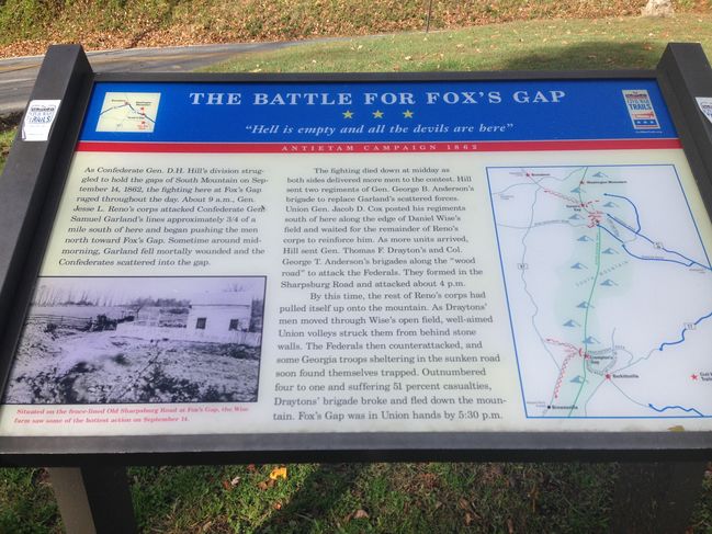 civil war site MD on the trail

