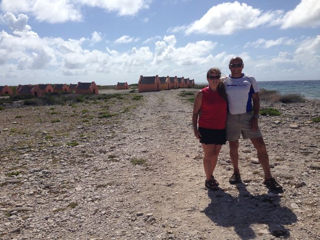 Helen & Paul at Orange slave huts
