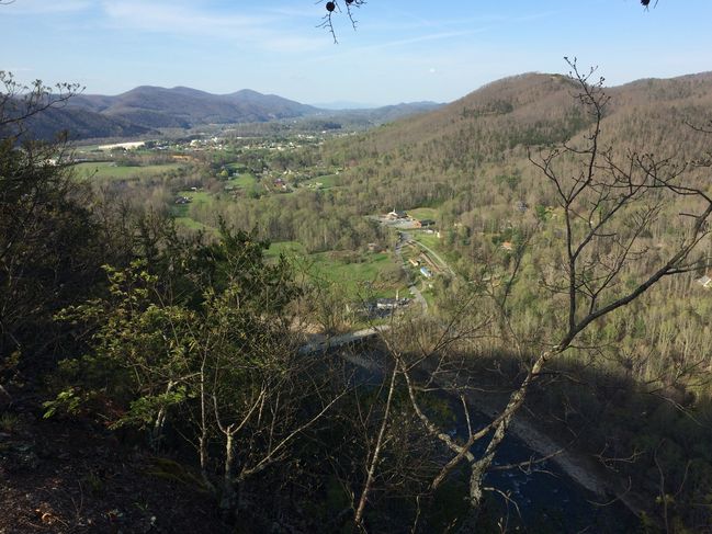 Descending into Erwin, TN
