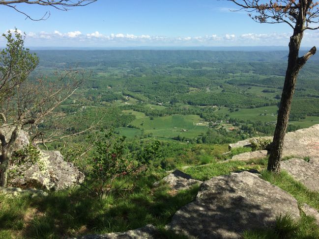 Descending into Pearisburg
