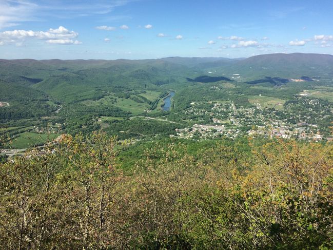 Descending into Pearisburg 

