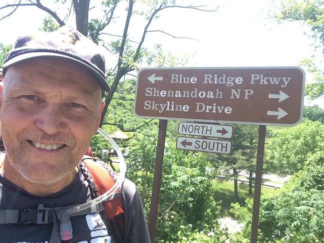 End of Blue Ridge Pkwy, start of Shenandoah NP
