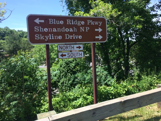 End of Blue Ridge Pkwy, start of Shenandoah NP

