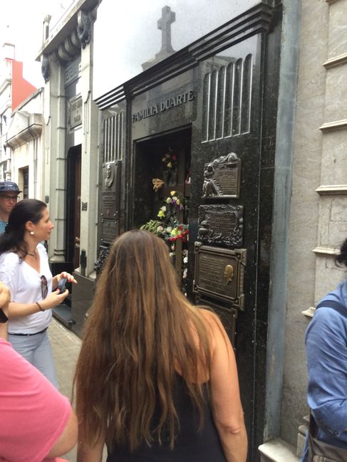 Eva Peron's grave in Buenos Aires
