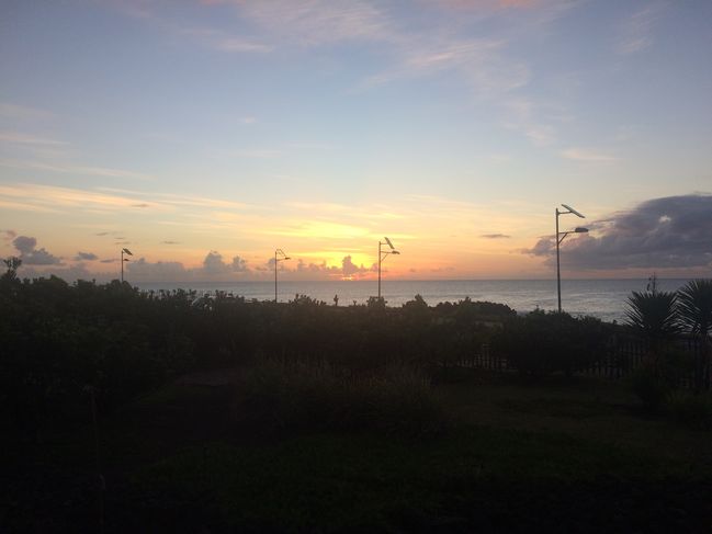 Sunset from Hangaroa Eco Lodge
