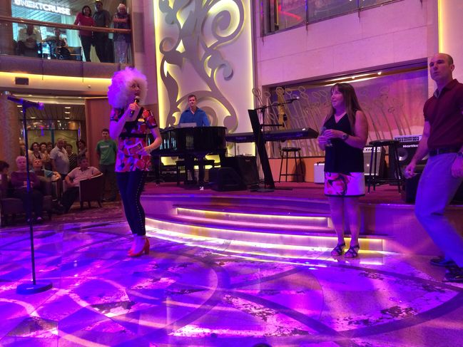 Helen in Cruise Ship Game Show
