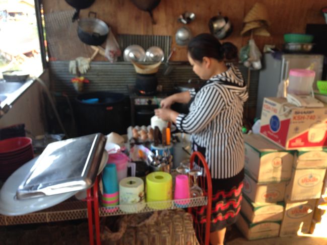 Breakfast in Houayxai, Laos, 2/21/17
