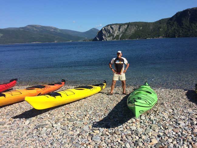 Sea Kayaking in Gros Morne National Park on 8/28
