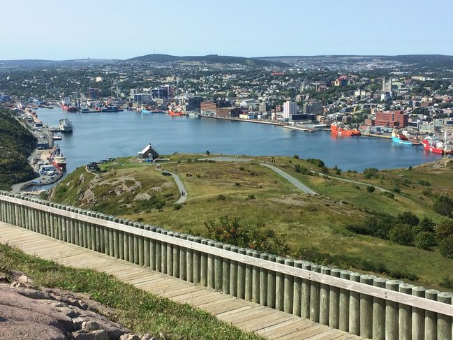 Overlooking St. John's harbor
