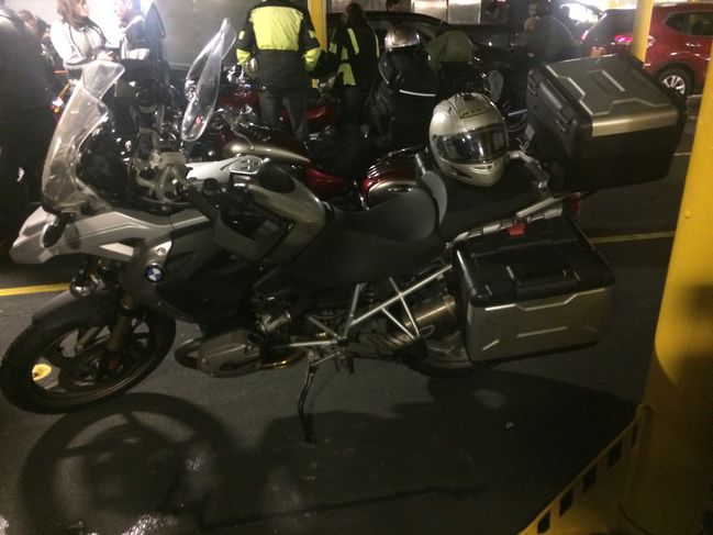 Getting off Ferry in Portland
