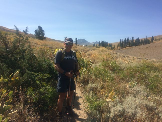 8/21 Bill joins me for 2 miles of meadow hiking heading north from Hwy 88
