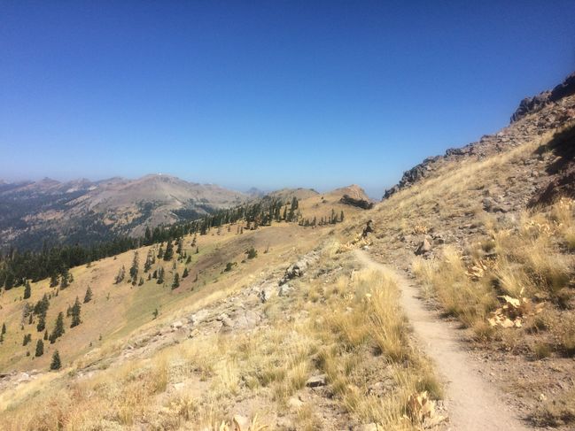 8/24 traversing Alpine Meadows ski area
