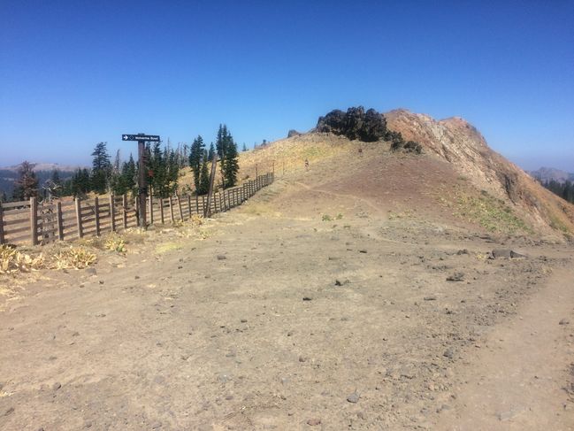 8/24 traversing Alpine Meadows ski area
