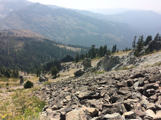 8/25 descending towards Sugarbowl Ski Area
