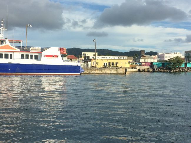 departing St. Kitts harbor
