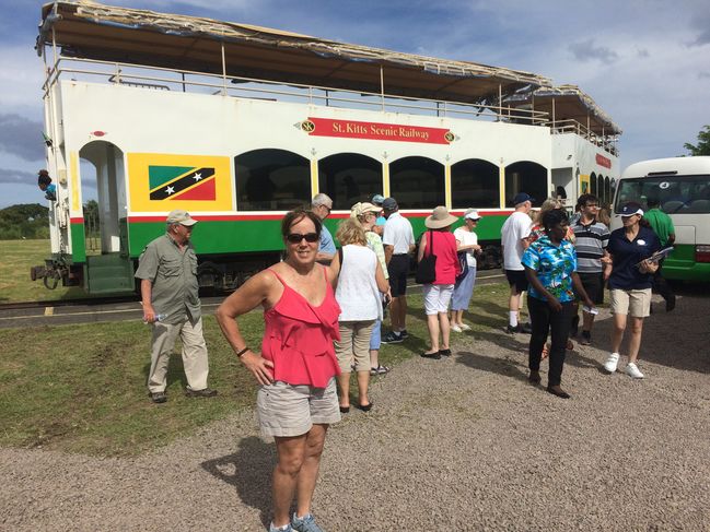 Tourist train on converted narrow gauge sugar cane railway

