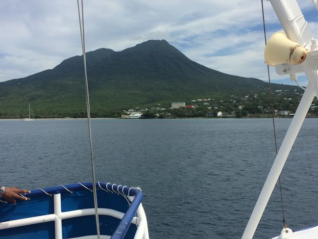 Nevis, in distance
