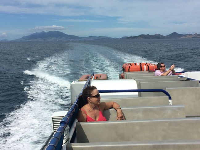 Local ferry from St. Kitts to Nevis
