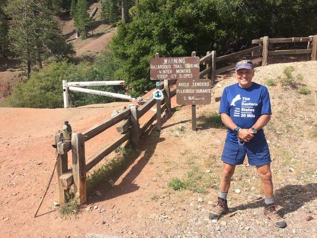 Ego at Vincent Gap - about to ascend Mt. Baden-Powell 6/17/19
