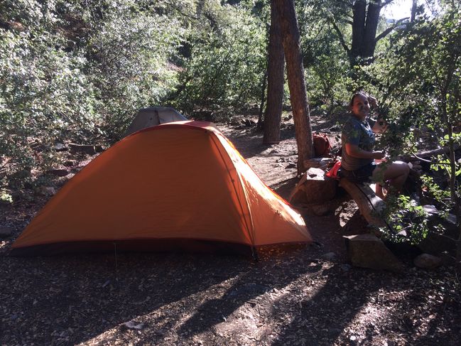 8/9/19 Campsite at Spanish Needle Creek
