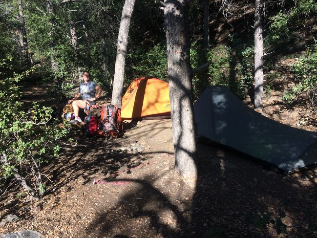 8/9/19 Campsite at Spanish Needle Creek
