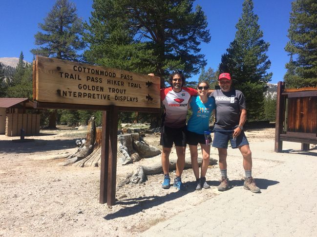 8/15/19 Heading back to the PCT 4 miles away with Richie and Christina from Barcelona
