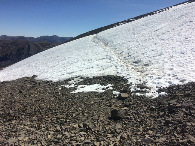 10/8/19 detour over hard ice - slippery and scary!!
