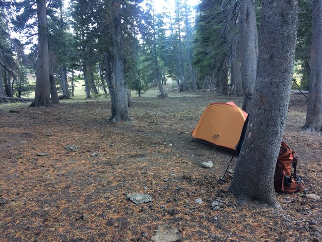 10/9/19 tentsite - 15F degrees that night - no sleep
