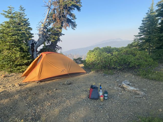 8/20/20 Ridgeline campsite with cell phone service!
