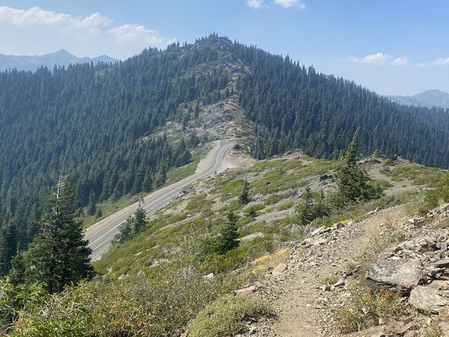 8/21/20 Descending to Etna Summit Trailhead
