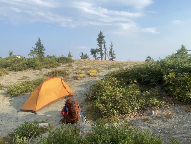 8/25/20 Gorgeous ridgetop campsite
