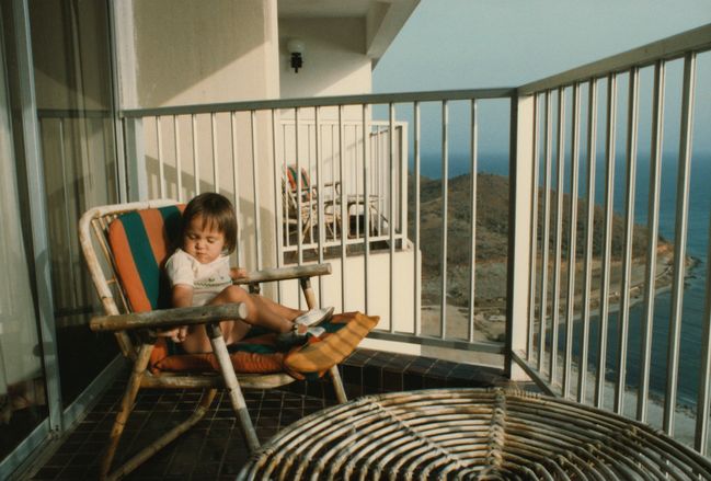 Puerto La Cruz Hotel balcony 1985
