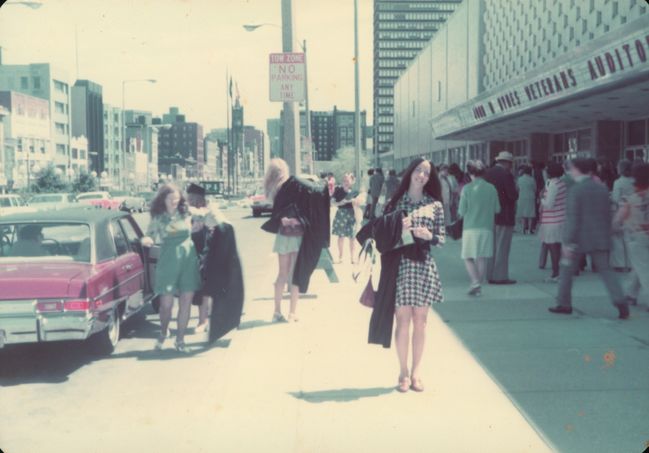 Helen's Graduation from Simmons and Party after at Pier 4 May 1975
