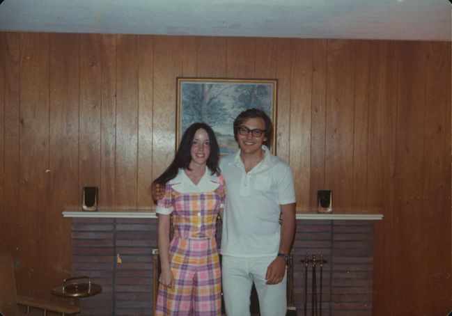 Helen and Paul at Random Cynthia Road party ca 1972
