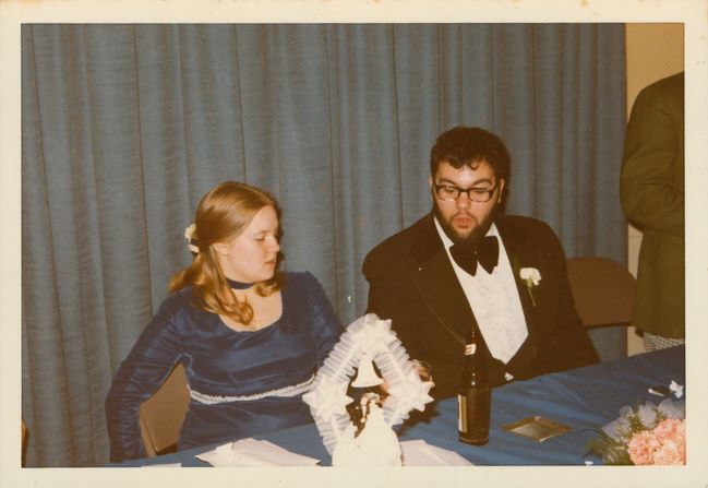 Frank Gualtieri (Best Man) and Karen Borup at P&H wedding
