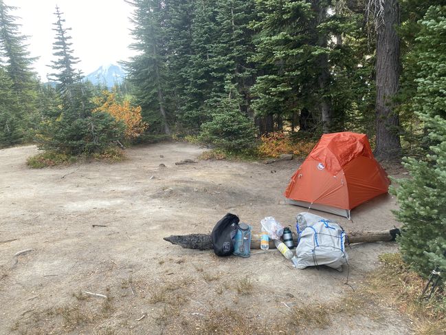 9/16/21 campsite below "knife edge" area
