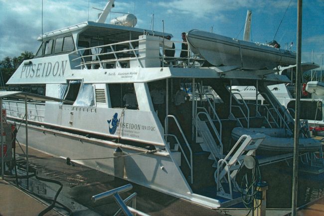 Our dive boat for tthe Great Barrier Reef
