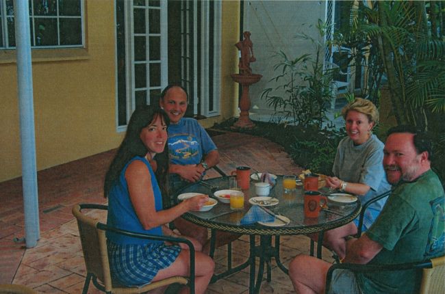 Helen, Paul, Diane and Greg at our rental house in Port Douglas, Queensland
