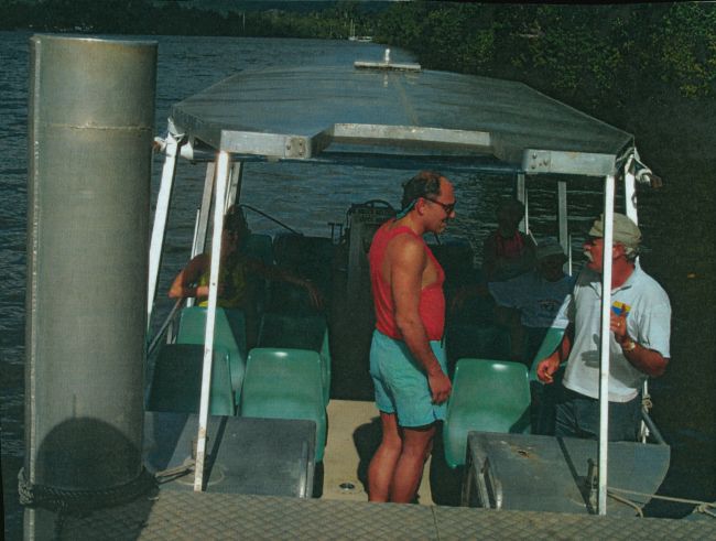 Paul on Crocodile river cruise
