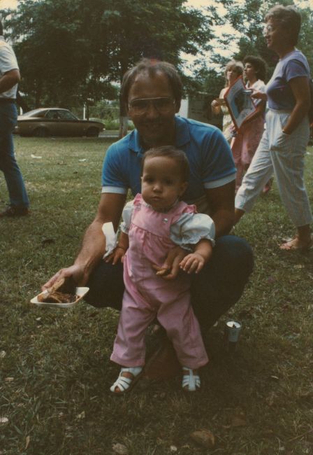 Paul with Jenny at park in Caracas
