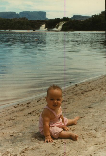 Jenny amongst Tepuis at Canaima in earlu 1986
