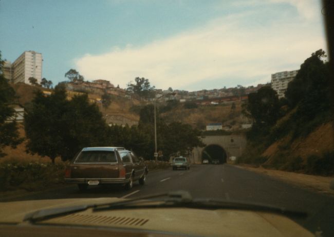 1983 Christmas visit: drive back down to the airport on the coast (Maiquetia)
