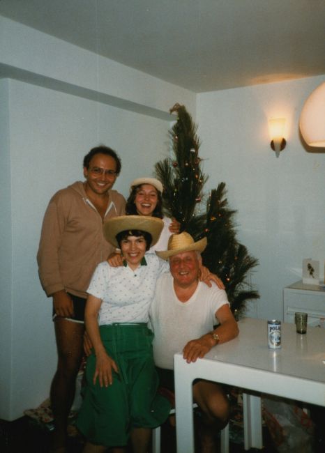 1983 Christmas visit: Ake and Lynne Goransson family photo
